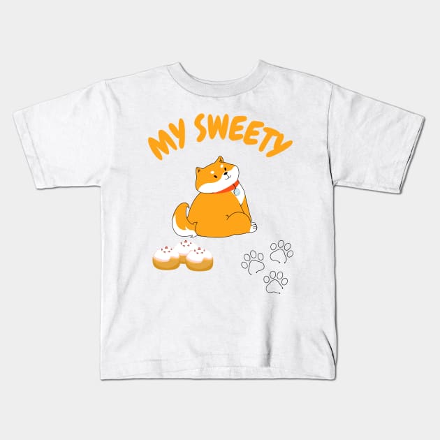 My Sweety I Heart Pets I Love Pets I Love Animals Kids T-Shirt by ✪Your New Fashion✪